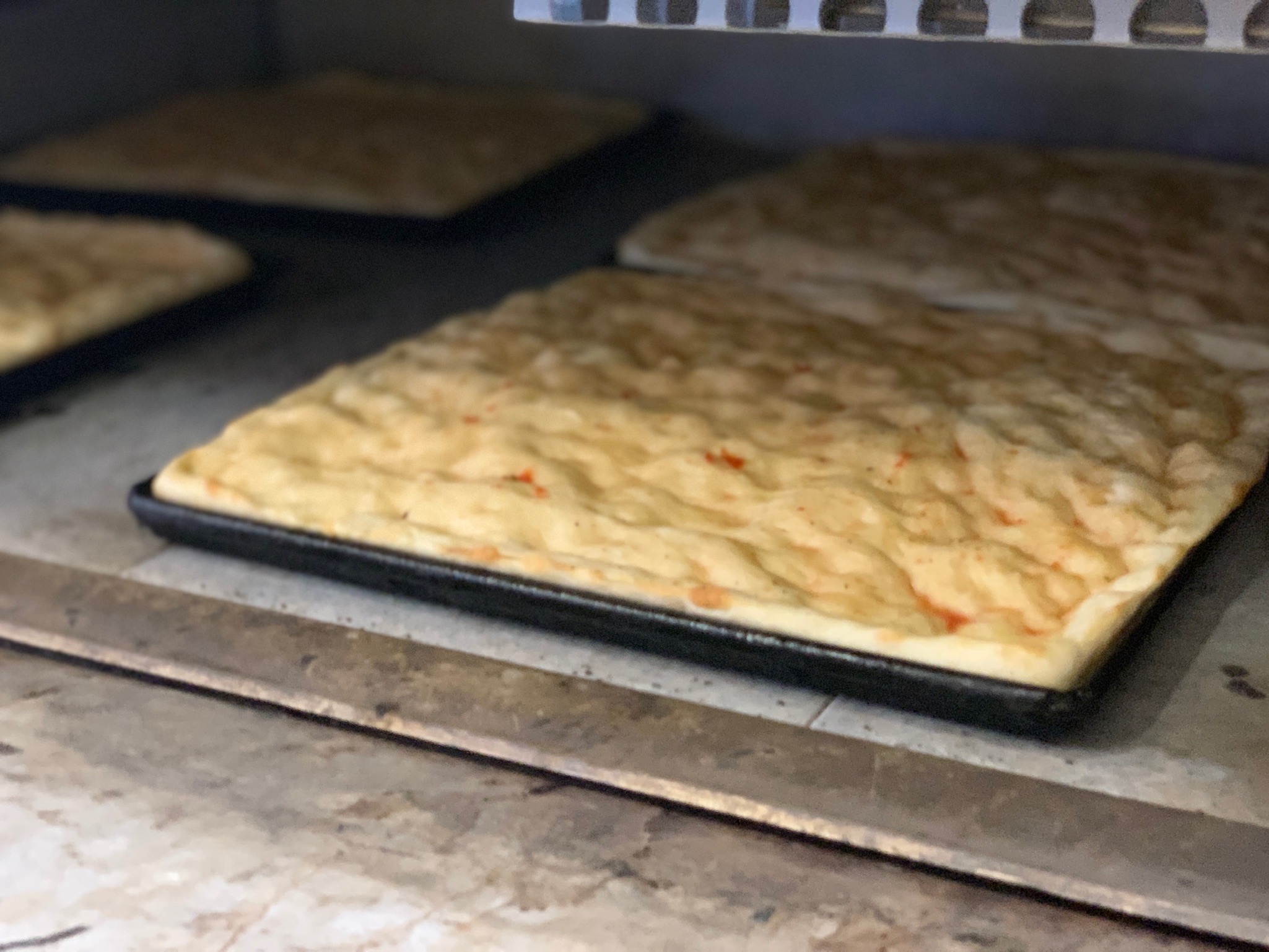 Photo of Sicilan pizza bread baking